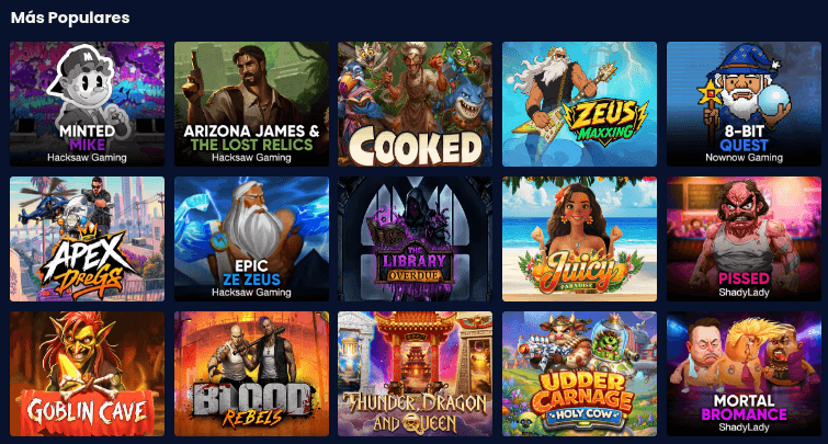 Allstars.io Casino Colección de Juegos